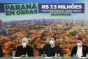 Governador Carlos Massa Ratinho Junior, durante solenidade assinatura de ordem serviços para construção da Cadeia Pública e pavimentação de estradas rurais em Arapongas -  Curitiba, 19/07/2021  -  Foto: Jonathan Campos/AEN