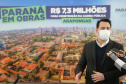 Governador Carlos Massa Ratinho Junior, durante solenidade assinatura de ordem serviços para construção da Cadeia Pública e pavimentação de estradas rurais em Arapongas -  Curitiba, 19/07/2021  -  Foto: Jonathan Campos/AEN