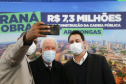 Governador Carlos Massa Ratinho Junior, durante solenidade assinatura de ordem serviços para construção da Cadeia Pública e pavimentação de estradas rurais em Arapongas -  Curitiba, 19/07/2021  -  Foto: Jonathan Campos/AEN