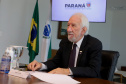 Governador em exercício, Darci Piana, durante reunião com a Ocepar  -  Curitiba, 22/07/2021  -  Foto: Ari Dias/AEN