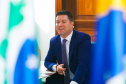 Com prioridade aos mais vulneráveis, Estado reforça apoio aos municípios na luta contra o frio. O encontro, realizado de maneira virtual, contou com a participação do secretário-chefe da Casa Civil, Guto Silva; do presidente da AMP e prefeito de Jesuítas, Júnior Weiller; além de representantes das 19 associações regionais de municípios do Paraná e 29 prefeitos. Foto: Guilherme Flores/Casa Civil