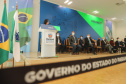 O vice governador Darci Piana recebe  nesta segunda-feira  (02)  a ministra da  Mulher, da Família e dos Direitos Humanos, Damares Alves  no Palacio Iguacu.   Curitiba, 02/08/2021 -  Foto: Geraldo Bubniak/AEN