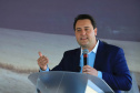Um dos trechos mais movimentados da BR-277, em Cascavel, na Região Oeste, começou oficialmente a ser requalificado. O governador Carlos Massa Ratinho Junior participou nesta segunda-feira (02) do lançamento da pedra fundamental das obras de duplicação da rodovia.  -  Cascavel, 02/08/2021  -  Foto: José Fernando Ogura/AEN