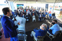 Um dos trechos mais movimentados da BR-277, em Cascavel, na Região Oeste, começou oficialmente a ser requalificado. O governador Carlos Massa Ratinho Junior participou nesta segunda-feira (02) do lançamento da pedra fundamental das obras de duplicação da rodovia.  -  Cascavel, 02/08/2021  -  Foto: José Fernando Ogura/AEN