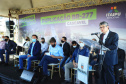 Um dos trechos mais movimentados da BR-277, em Cascavel, na Região Oeste, começou oficialmente a ser requalificado. O governador Carlos Massa Ratinho Junior participou nesta segunda-feira (02) do lançamento da pedra fundamental das obras de duplicação da rodovia.  -  Cascavel, 02/08/2021  -  Foto: José Fernando Ogura/AEN
