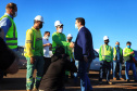 O governador Carlos Massa Ratinho Junior fez nesta segunda-feira (02) a primeira visita técnica às obras de readequação do Trevo Cataratas, em Cascavel, na Região Oeste. -  Cascavel, 02/08/2021  -  Foto: José Fernando ogura/AEN