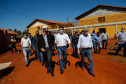 O governador Carlos Massa Ratinho Junior vistoriou nesta terça-feira (3) a obra da nova sede do Centro Estadual de Educação Profissional (CEEP) do Noroeste, também conhecido como Colégio Agrícola do Noroeste, em Diamante do Norte. Foto: Jonathan Campos/AEN