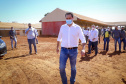 Governador Carlos Massa Ratinho Junior vistoria as obras do Colégio Agricola do Noroeste, em Diamante do Norte  - Diamante do Norte, 03/08/2021  -  Foto: Gilson Abreu/AEN