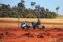 O governador Carlos Massa Ratinho Junior visitou nesta terça-feira (03) as obras de instalação do novo núcleo genético e da unidade de disseminação de genes da empresa Agroceres Pic, no limite entre Paranavaí e Santo Antônio do Caiuá, no Noroeste. Foto: José Fernando Ogura/AEN