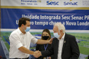 03/08/2021 Governador Carlos Massa Ratinho Junior participa da Unidade Integrada SESC/SENAC, em Nova LondrinaFoto Gilson Abreu/AEN