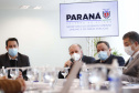 Para promover a melhoria na qualidade das obras públicas, o Governo do Estado disponibilizará para todos os municípios interessados o acervo de projetos da Paraná Edificações (PRED), vinculada à Secretaria de Estado do Desenvolvimento Urbano e Obras Públicas (SEDU). A medida foi determinada pelo governador Carlos Massa Ratinho Junior nesta quarta-feira (4) durante reunião virtual com representantes de todas as cidades paranaenses. Foto: Jonathan Campos/AEN