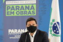 O secretário de Infraestrutura e Logística, Sandro Alex, atende a imprensa nesta quinta-feira (5) para esclarecer a nova modelagem das concessões de rodovias do Paraná.   05/08/2021. Foto: Geraldo Bubniak/AEN