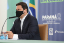 O secretário de Infraestrutura e Logística, Sandro Alex, atende a imprensa nesta quinta-feira (5) para esclarecer a nova modelagem das concessões de rodovias do Paraná.   05/08/2021. Foto: Geraldo Bubniak/AEN