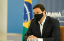O secretário de Infraestrutura e Logística, Sandro Alex, atende a imprensa nesta quinta-feira (5) para esclarecer a nova modelagem das concessões de rodovias do Paraná. 05/08/2021. Foto: Rodrigo Félix Leal/Infraestrutura