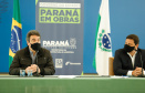 O secretário de Infraestrutura e Logística, Sandro Alex, atende a imprensa nesta quinta-feira (5) para esclarecer a nova modelagem das concessões de rodovias do Paraná. 05/08/2021. Foto: Rodrigo Félix Leal/Infraestrutura