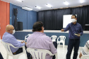 O secretário estadual da Segurança Pública, Romulo Marinho Soares, esteve no município de Porto Rico, no Noroeste do Paraná, nesta quinta-feira (5), para tratativas sobre o fluxo de trabalho das forças de segurança na região, com planejamento de reforço para os próximos feriados e final de semana, além da Operação Verão 2021-2022. Foto: SESP