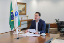 O governador Carlos Massa Ratinho Junior participa  nesta quinta-feira (19) da cerimônia de adesão dos estados do Sul do Brasil ao Pacto Nacional pela Primeira Infância. A iniciativa, criada pelo Conselho Nacional de Justiça (CNJ), promove seminários temáticos para sensibilizar profissionais do sistema de justiça sobre o Marco Legal da Primeira Infância. 19/08/2021 - Foto: Geraldo Bubniak/AEN
