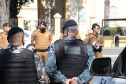 Denúncias de crimes e casos de violência na região Central da Capital embasaram a Ação Integrada de Fiscalização Urbana (AIFU), em parceria com a 1ª Companhia do 12º Batalhão da PM (12º BPM), a deflagrarem a primeira edição da operação Centro Seguro, nesta quinta-feira (19/08).   -  Curitiba, 19/08/2021  -  Foto: SESP-PR