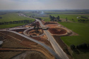 Obra do Contorno Norte de Castro avança e aumenta segurança na cidade ao retirar circulação de tráfego pesado. 08-2021Fotos Gilson Abreu/AEN