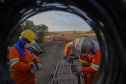 Obra do Contorno Norte de Castro avança e aumenta segurança na cidade ao retirar circulação de tráfego pesado. 08-2021Fotos Gilson Abreu/AEN