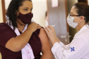 Paraná ultrapassa marca de 10 milhões de doses aplicadas contra a Covid-19. Foto: Geraldo Bubniak/AEN