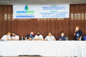 O chefe da Casa Civil Guto Silva e o secretário estadual do Desenvolvimento Sustentável e Turismo, Márcio Nunes, participaram, em Carlópolis, do evento de Governança de Angra Doce, que busca fortalecer a atividade turística como instrumento de desenvolvimento econômico do Norte Pioneiro. Foto: José Fernando Ogura/AEN