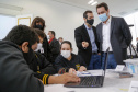 Mais de 2,5 mil kits de robótica serão entregues nas próximas semanas para 257 colégios da rede estadual do Paraná. A ação inovadora integra o programa Robótica Paraná, lançado nesta segunda-feira (30), no Palácio Iguaçu, pelo governador Carlos Massa Ratinho Junior.   -  Curitiba, 30/08/2021  -   Foto Gilson Abreu/AEN