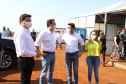 O governador Carlos Massa Ratinho Junior participou nesta sexta-feira (3) do lançamento da pedra fundamental da obra de construção de 75 casas populares em Jandaia do Sul, no Vale do Ivaí.  Foto: Ari Dias/AEN