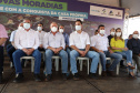 O governador Carlos Massa Ratinho Junior participou nesta sexta-feira (3) do lançamento da pedra fundamental da obra de construção de 75 casas populares em Jandaia do Sul, no Vale do Ivaí.  Foto: Ari Dias/AEN