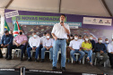 O governador Carlos Massa Ratinho Junior participou nesta sexta-feira (3) do lançamento da pedra fundamental da obra de construção de 75 casas populares em Jandaia do Sul, no Vale do Ivaí.  Foto: Ari Dias/AEN