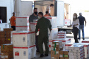 A Secretaria de Estado da Saúde (Sesa) iniciou na tarde desta sexta-feira (10) a distribuição de mais 376.180 vacinas contra a Covid-19 para as 22 Regionais de Saúde do Paraná. São 331.110 imunizantes da Pfizer/BioNTech e 45.070 doses da CoronaVac/Butantan. Há 262.640 vacinas destinadas à segunda dose (D2) e 113.540 para a primeira aplicação (D1).Foto: Américo Antonio/SESA