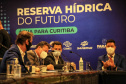  governador Carlos Massa Ratinho Junior e o prefeito de Curitiba, Rafael Greca, assinaram, nesta quarta-feira (15), o Decreto Municipal 1.172/2021 que cria a Reserva Hídrica do Futuro – área que receberá ações para melhorar a segurança hídrica da região.  15/09/2021  -  Foto: José Fernando Ogura/AEN