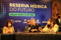  governador Carlos Massa Ratinho Junior e o prefeito de Curitiba, Rafael Greca, assinaram, nesta quarta-feira (15), o Decreto Municipal 1.172/2021 que cria a Reserva Hídrica do Futuro – área que receberá ações para melhorar a segurança hídrica da região.  15/09/2021  -  Foto: José Fernando Ogura/AEN