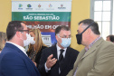 O secretário de Estado da Saúde, Beto Preto assinou a ordem de serviço nesta quinta-feira (16) que autoriza o início imediato de reformas de reparo no Hospital Regional da Lapa São Sebastião (HRLSS).  -  Curitiba, 16/09/2021  -  Foto: Américo Antonio/SESA
