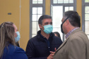 O secretário de Estado da Saúde, Beto Preto assinou a ordem de serviço nesta quinta-feira (16) que autoriza o início imediato de reformas de reparo no Hospital Regional da Lapa São Sebastião (HRLSS).  -  Curitiba, 16/09/2021  -  Foto: Américo Antonio/SESA