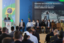O governador Carlos Massa Ratinho Junior participa nesta segunda-feira (20),  do lançamento da Semana Nacional de Transito ao lado do secretário nacional de Trânsito, Frederico Carneiro, e do diretor-geral do Detran-PR, Wagner Mesquita.   20/09/2021 - Foto: Geraldo Bubniak/AEN