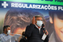 O governador Carlos Massa Ratinho Junior entrega nesta quinta-feira (23), em Mandirituba, na Região Metropolitana de Curitiba, 82 títulos de regularização fundiária para moradores dos bairros São João e Vila Queimados. E tambem  libera R$ 1,3 milhão para pavimentação de vias.   Na foto, presidente da Cohapar, Jorge Lange, 23/09/2021 - Foto: Geraldo Bubniak/AEN