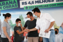 O governador Carlos Massa Ratinho Junior entrega nesta sexta-feira (24), para Inácio Martins, no Centro-Sul do Estado, 202 títulos de regularização fundiária para moradores do bairro São Roque. E tambem libera R$ 2 milhões para pavimentação de vias. 24/09/2021 - Foto: Jonathan Campos/AEN