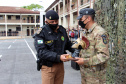 A Polícia Militar do Paraná formou, nesta sexta-feira (24/09), 30 militares estaduais do Paraná, três do Amapá e uma policial do Ceará com o XV Curso de Controle de Distúrbios Civis (CCDC) turma 2021. -  Curitiba, 24/09/2021  -  Foto: Soldado Ismael Ponchio