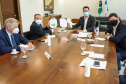 Governador Carlos Massa Ratinho Junior em reuniao com o presidente da cooperativa LAR.Foto: Ari Dias/ AEN.