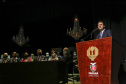 O governador Carlos Massa Ratinho Junior participou nesta quinta-feira (30) da solenidade em comemoração ao Jubileu de Ouro do HU-UEL, reforçando a importância da organização para o Estado, destacando os feitos mais recentes.
Foto Gilson Abreu/AEN