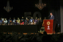 O governador Carlos Massa Ratinho Junior participou nesta quinta-feira (30) da solenidade em comemoração ao Jubileu de Ouro do HU-UEL, reforçando a importância da organização para o Estado, destacando os feitos mais recentes.
Foto Gilson Abreu/AEN