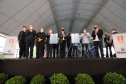 O governador Carlos Massa Ratinho Junior, o ministro de Minas e Energia, Bento Albuquerque, e o presidente da Copel, Daniel Pimentel Slaviero, inauguram de forma virtual nesta sexta-feira (1º) a Pequena Central Hidrelétrica Bela Vista, em Verê, no Sudoeste do Estado.    01/10/2021 - Foto: Geraldo Bubniak/AEN