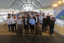 O governador Carlos Massa Ratinho Junior, o ministro de Minas e Energia, Bento Albuquerque, e o presidente da Copel, Daniel Pimentel Slaviero, inauguram de forma virtual nesta sexta-feira (1º) a Pequena Central Hidrelétrica Bela Vista, em Verê, no Sudoeste do Estado.    01/10/2021 - Foto: Geraldo Bubniak/AEN