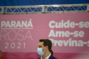 04.10.2021 - Governador Carlos Massa Ratinho Junior, participa do lançamento do Parana Rosa 2021.
Foto Gilson Abreu/AEN