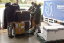 As 344.210 doses da vacina contra a Covid-19 referentes à 56ª pauta de distribuição do Ministério da Saúde chegaram ao Paraná nesta terça-feira (5). Foto: Américo Antonio/SESA