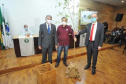 Cerimônia de aniversário reúne ex-reitores para plantio da 50ª árvore símbolo da UEL. Foto: UEL
