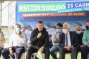 O governador em exercício Darci Piana e o secretário estadual da Saúde, Beto Preto, entregam nesta quarta-feira (13),  veículos da Estratégia da Saúde da Família aos municípios da 1ª Regional de Saúde de Paranaguá, além de computadores para renovação e modernização do parque tecnológico da Sesa. Na foto o prefeito de Paranaguá. Marcelo Roque .  13/10/2021 - Foto: Geraldo Bubniak/AEN