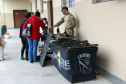 Com exposições de equipamentos, passeios de viatura, tirolesa e até um helicóptero, o Quartel do Comando-Geral abriu as portas para a comunidade entre as 10 e 16 horas deste domingo (17/10) em comemoração ao Dia das Crianças. O evento, que contou com diversos parceiros, foi pensado e organizado para proporcionar um dia especial para os filhos dos policiais militares e para a comunidade no geral. - Curitiba, 17/10/2021 - Foto: PMPR