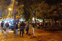 A Ação Integrada de Fiscalização Urbana (AIFU) fiscalizou 17 pontos comerciais da Capital entre a noite de sexta-feira (15/10) e a noite de domingo (17/10), e o trabalho resultou em sete estabelecimentos fechados e sete pessoas encaminhadas. - Curitiba, 18/10/2021 - Foto: AIFU/SESP-PR